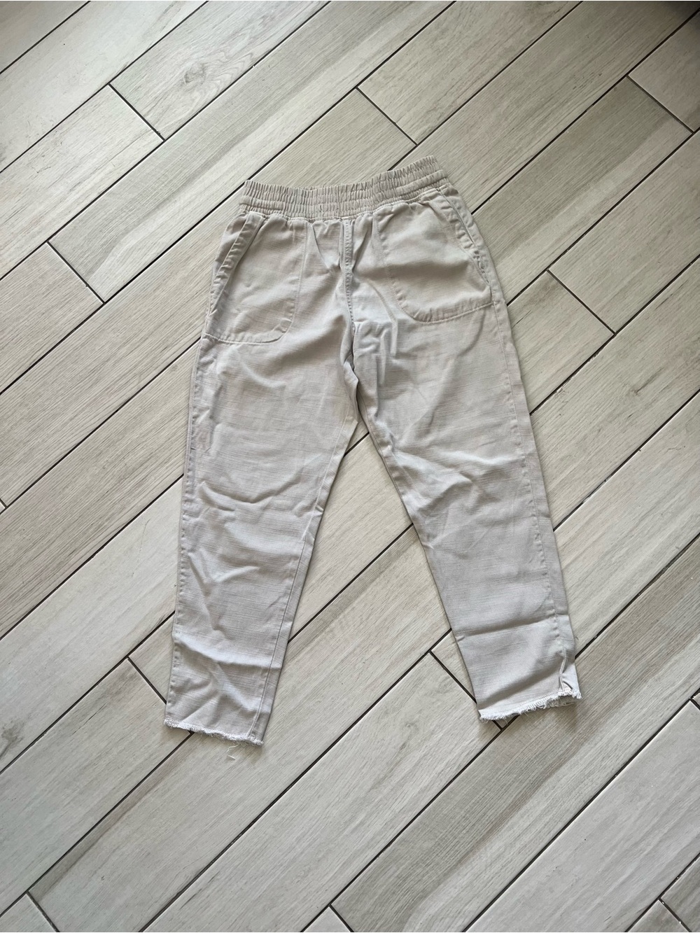 Zara Jogger Beige Unisex Skinny Fit Size XSmall